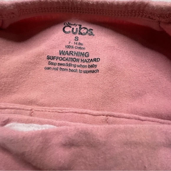 COPY - Comfy Cubs Dusty Rose Baby Swaddle with Zipper - Picture 4 of 5